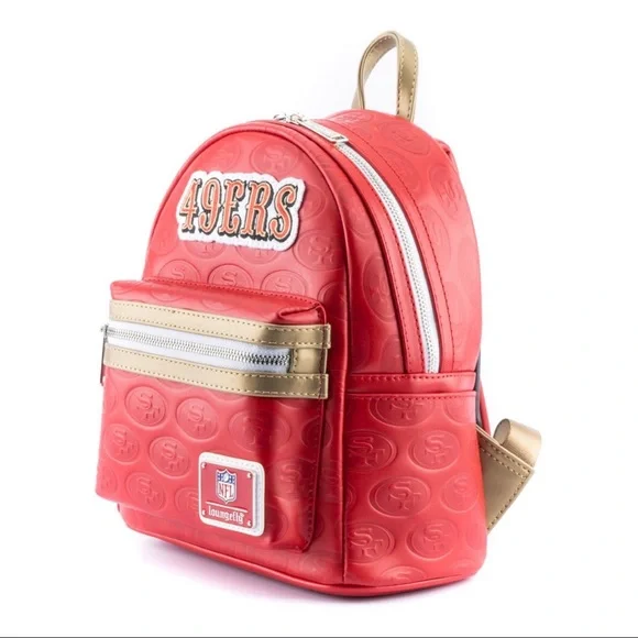 SF 49ers Loungefly Mini Backpack - Picture 3 of 3